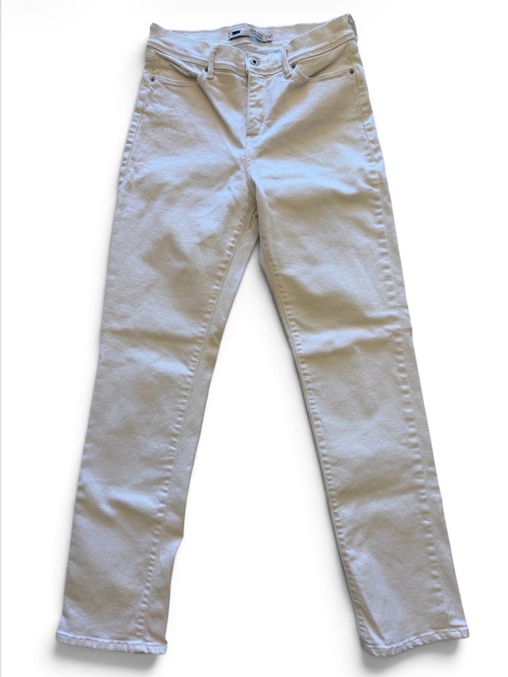 Levi's Women's 512 Perfectly Slimming White Straight Leg Jeans